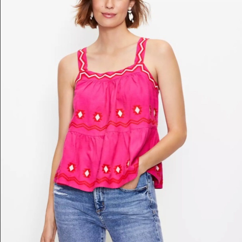 Ann Taylor loft pink top